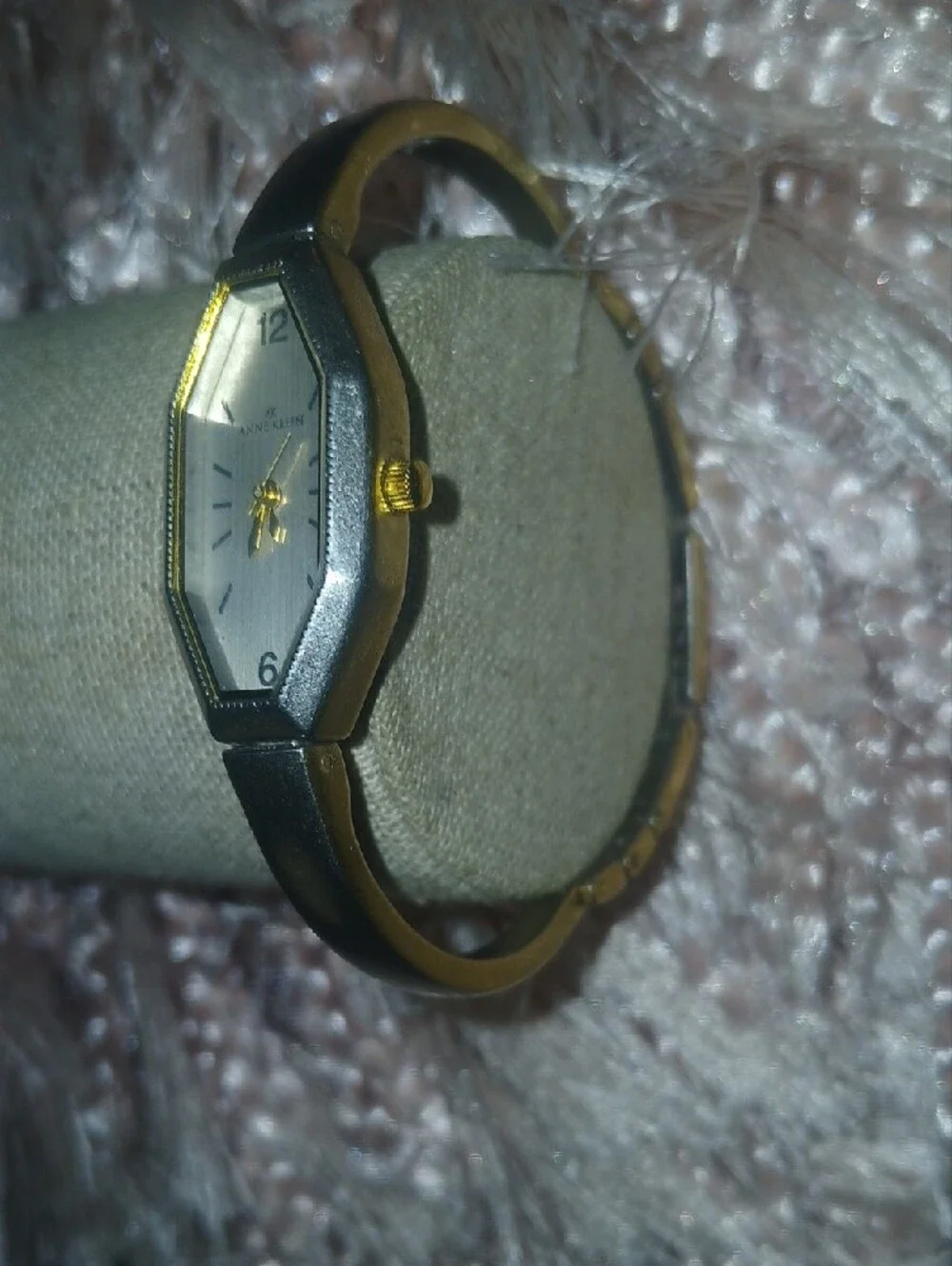 Anne Klein Vintage 80's Gold Women's Bangle Watch Needs Battery